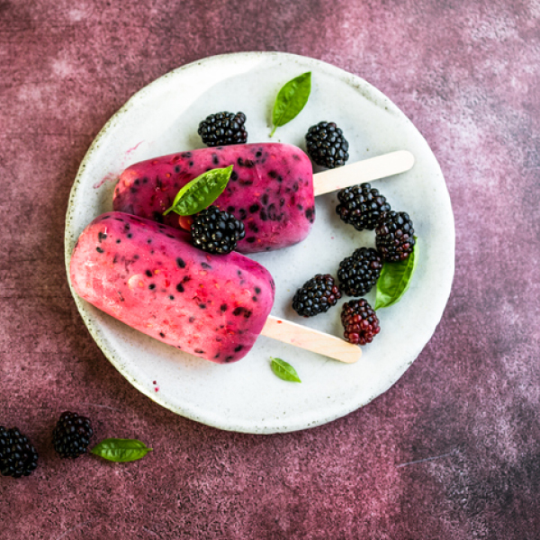 Blackberry Lemon Popsicles