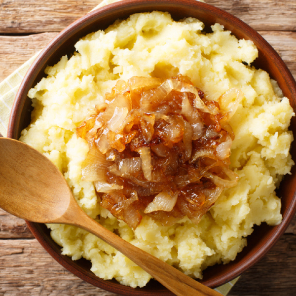 Jalapeño and Caramelized Onion Mashed Potatoes