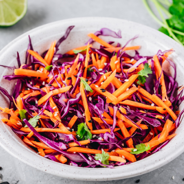 Apple Cabbage Asian Slaw