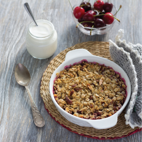 Baked Cherry Almond Oatmeal