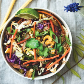 Cashew Chicken Soba Salad